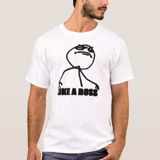 rage meme als een baas t-shirt