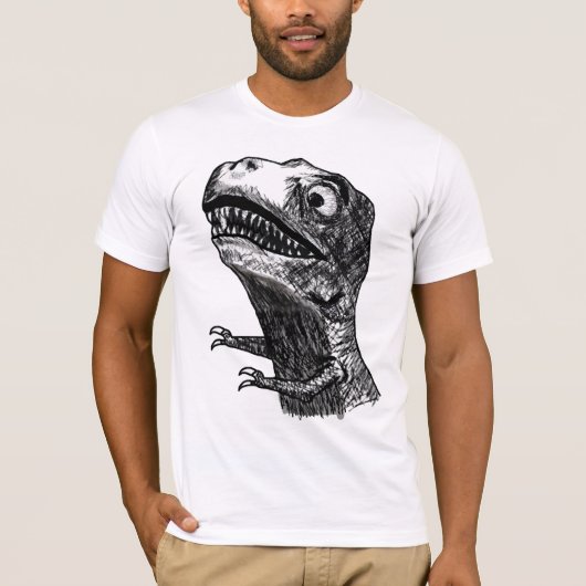 Rage Meme - T-shirt adapté de T-Rex (Devant)