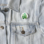 Rage op Monstera Leaf Button (In situ)