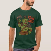 Rage Quit Funny D&D Orc T-Shirt (Devant)