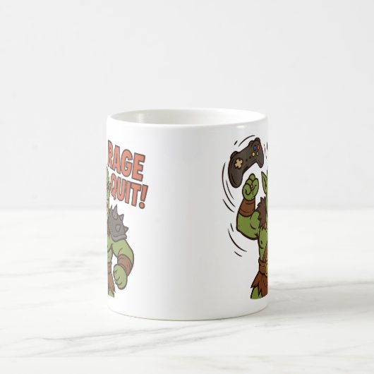 Rage Quit Mug D&D Barbarian Funny Cadeau (Centre)