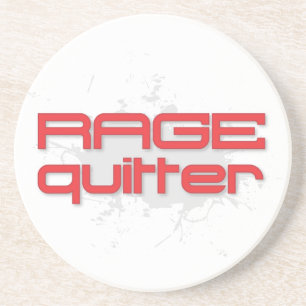 Rage Quitter Gamer Zandsteen Onderzetter