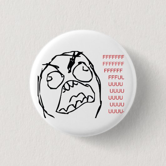 Rage Troll Ronde Button 3,2 Cm (Voorkant)