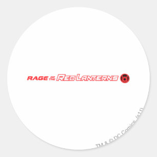 Rage van de Rode Lantaarns Ronde Sticker