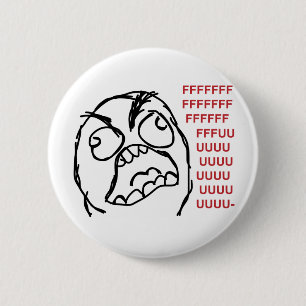 Rage vent fuuu fuuuu ronde button 5,7 cm