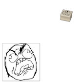 rageface 	rubberstempel (Gestempeld)