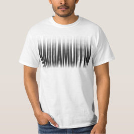 Raggamuffin Wazig Effect Typografie Reggae T-shirt