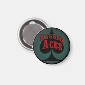 Ragged Aces Magnet Magneet (Voorkant / Achterkant)