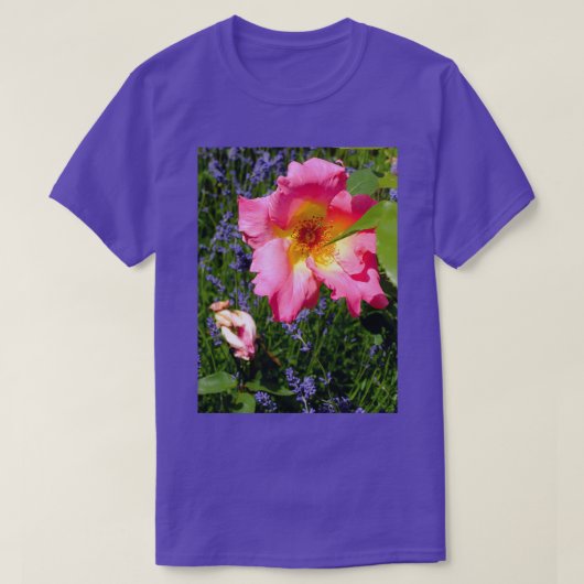 Ragged Pink Rose T-shirt (Design voorkant)