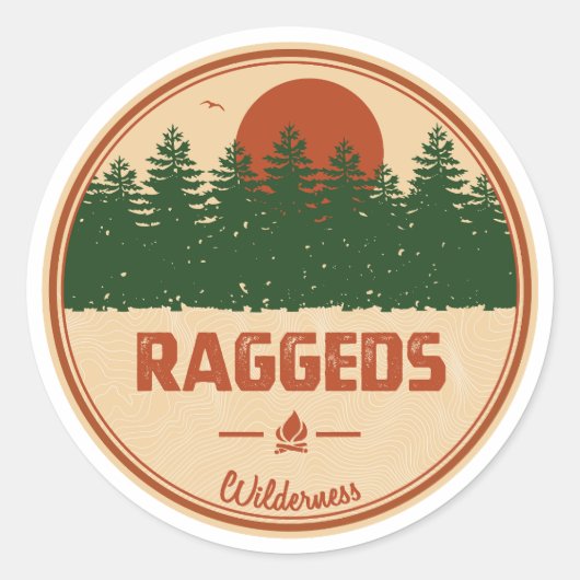 Raggeds Wilderness Colorado Ronde Sticker (Voorkant)