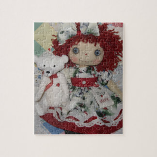 Raggedy Ann Doll & Polar Bear Legpuzzel