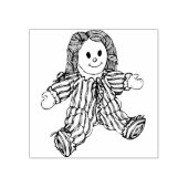 raggedy doll art stamp 	rubberstempel (Afrduk)