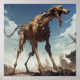 Raging Behemoth: Furious Giant Dog Poster