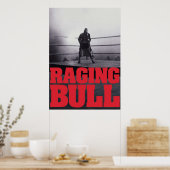 Raging Bull-titel Poster (Keuken)