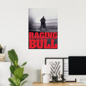Raging Bull-titel Poster (Thuiskantoor)