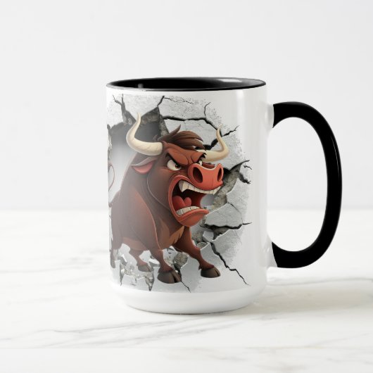 Raging bull Two-Tone Mug, 15 oz Mok (Rechts)