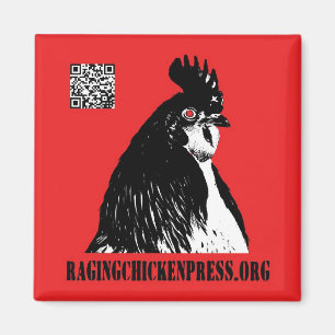 Raging Chicken Press magnet Magneet