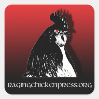 Raging Chicken Press Sticker 2