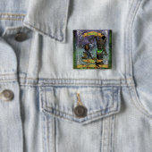Raging Dwarf Ale Vierkante Button 5,1 Cm (In situ)