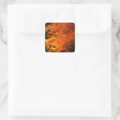 Raging Fire Vierkante Sticker (Tas)