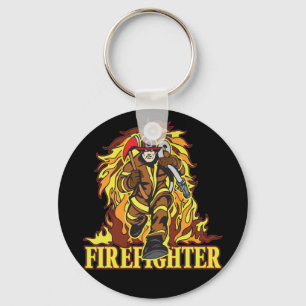 Raging Flams Firefighter Sleutelhanger