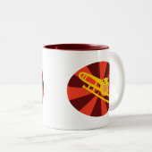 Raging Trombone Tweekleurige Koffiemok (Voorkant rechts)