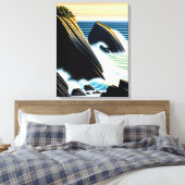 Raglan - Canvas Kunstprint Afdruk (Insitu (Slaapkamer))