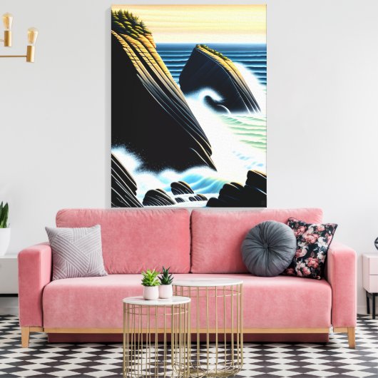 Raglan - Canvas Kunstprint Afdruk (Insitu (Woonkamer))