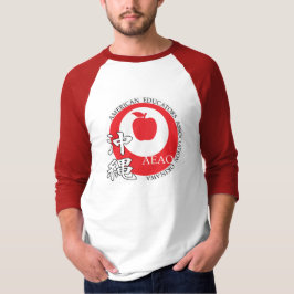 Raglan T-shirt met groot Logo (rood)
