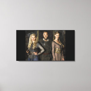 Ragnar Lothbrok Lagertha Aslaug Canvas Afdruk