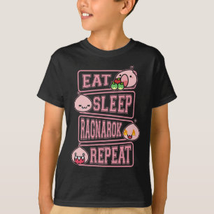 Ragnarok Poring Manger Dormir Répéter T-Shirt de G