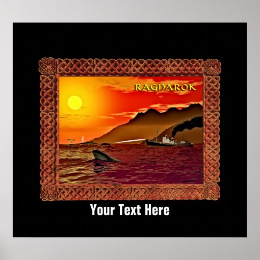 Ragnarok voor walvissen poster (Voorkant)