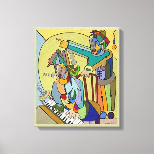 "Ragtime Scene" door Ruchell Alexander Canvas Afdruk (Voorkant)