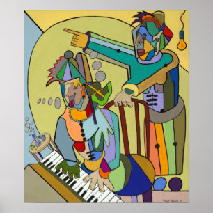 "Ragtime Scene" door Ruchell Alexander Poster