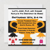 Rah Rah Rah Cheerleader Invitation Anniversaire (Dos)