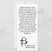 "Rahab"-Bladwijzer (Achterkant)