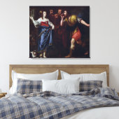 Rahab en de Emissers van Joshua Canvas Afdruk (Insitu (Slaapkamer))