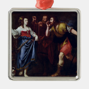 Rahab en de Emissers van Joshua Metalen Ornament