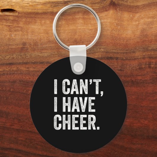 Rahiltees Co. I Can't I Have Cheer Cheerleader - B Sleutelhanger (Voorkant)