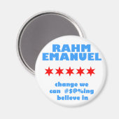 Rahm Emanuel voor burgemeester Magneet (Voorkant / Achterkant)