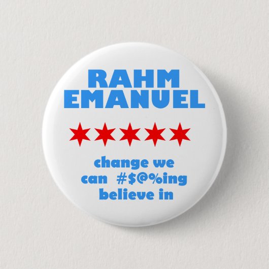 Rahm Emanuel voor burgemeester Ronde Button 5,7 Cm (Voorkant)