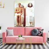 Rahotep en zijn vrouw, Nofret Canvas Afdruk (Insitu (Woonkamer))