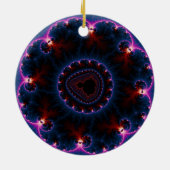 Rai - Fractal Art Keramisch Ornament (Achterkant)