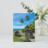 Rai Stones op Yap Island Briefkaart (Staand voorkant)