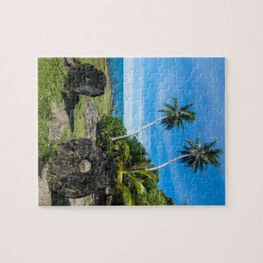 Rai Stones op Yap Island Legpuzzel (Horizontaal)