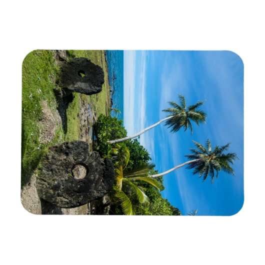 Rai Stones op Yap Island Magneet (Horizontaal)