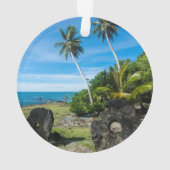 Rai Stones op Yap Island Ornament (achterkant)