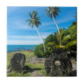 Rai Stones op Yap Island Tegeltje (Voorkant)