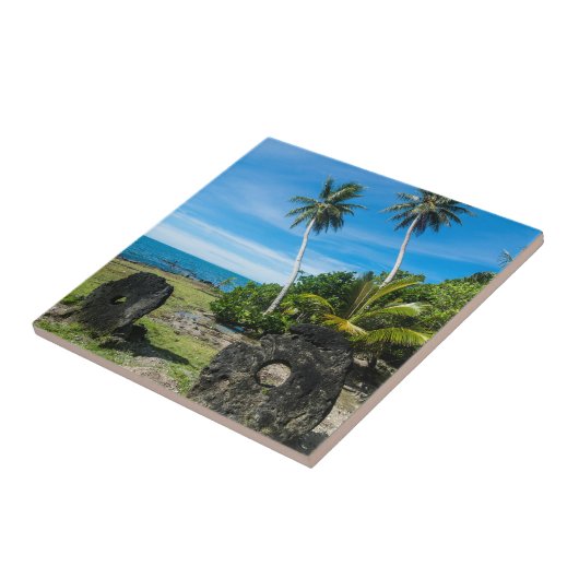 Rai Stones op Yap Island Tegeltje (Zijkant)