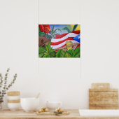 Raices 8 Puerto rican art Poster (Keuken)